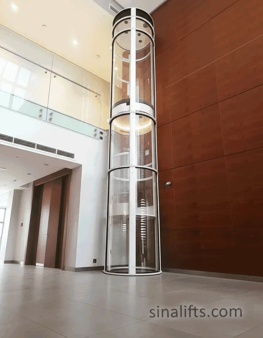 آسانسور تک نفره خانگی یا home-lift شرکت سینالیفت، در صفحه آسانسور تک نفره